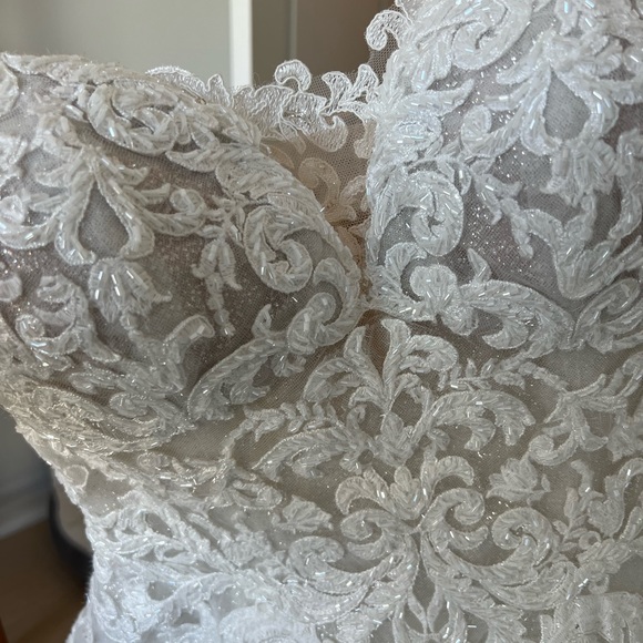 Sophia Tolli wedding dress in tailored size 6 - Picture 5 of 12